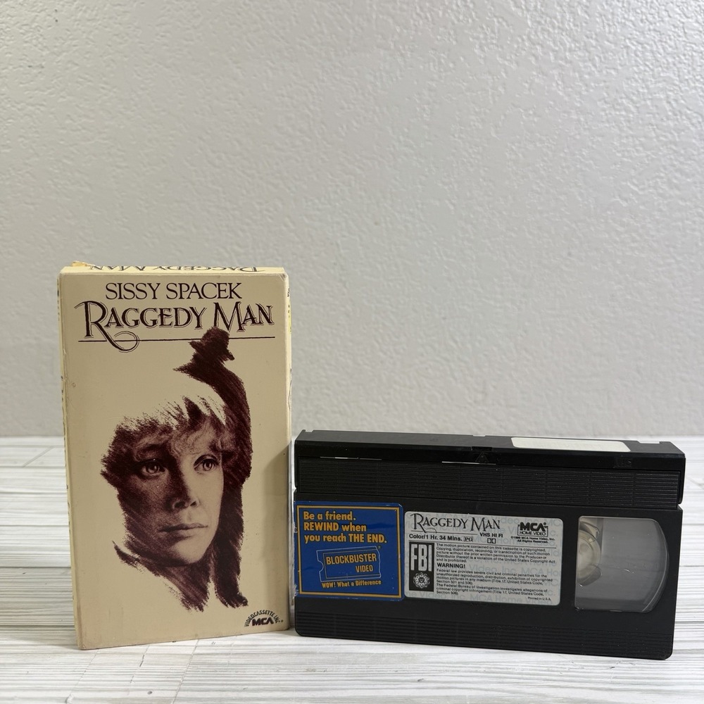 Raggedy Man VHS Used 1981 MCA Sissy Spacek Rare Drama RARE Blockbuster Rental